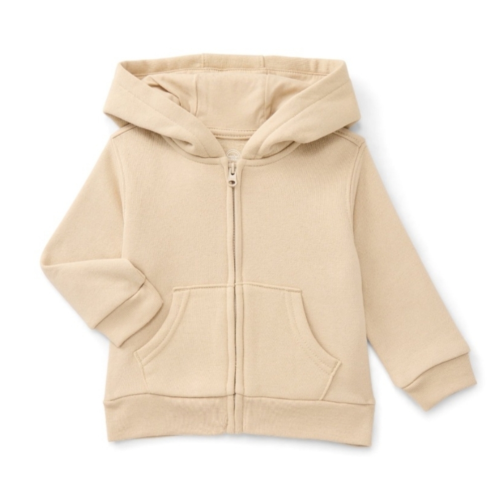 Wonder Nation Baby Boy Fleece Zip Up Hoodie, Sizes 0-24 Months